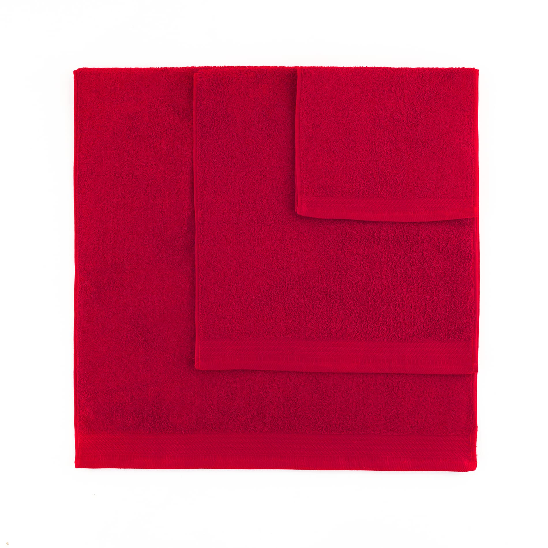 Top Towel - Premium - Large Bath Towels - Bath Towels -2 Hand Towels -50 x 100 cm - 100% Cotton - 600 g - Red - Image 3