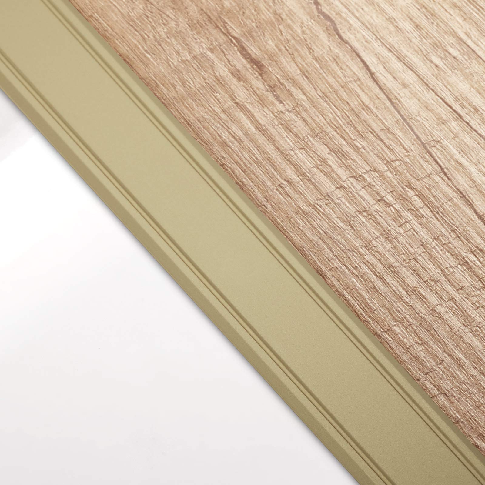 1 pezzo Profilo di Transizione di SOTECH/Autoadesivo/Super Piatto/Ottone Anodizzato/Profilo per Pavimenti/Larghezza 30 mm/Lunghezza 100 cm/Profilo per Unire Due Pavimenti