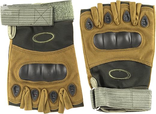 NIRVA WITH DEVICE OF WOMEN PICTURE Tactical Half Finger Gloves for Sports,Hiking,Cyclling,Travelling,Camping,Outdoor (Size...