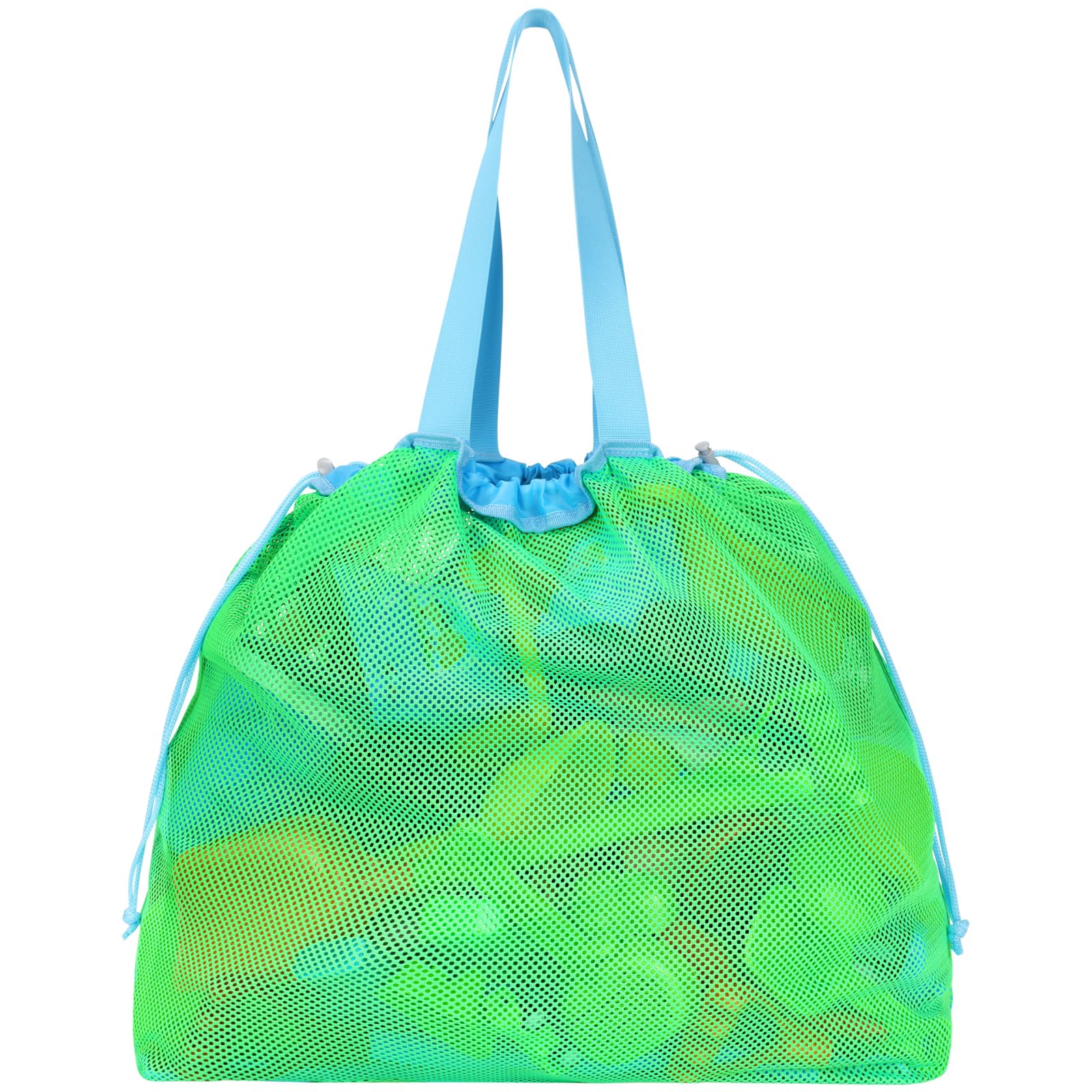 BrainyBees Extra Large Mesh Beach Toy Bag