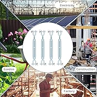 Vista 6 de Gancho tensor, tensor de mandíbula y mandíbula de acero galvanizado en caliente de 12 pulgada, tensor de límite de carga de trabajo de 2200 libras