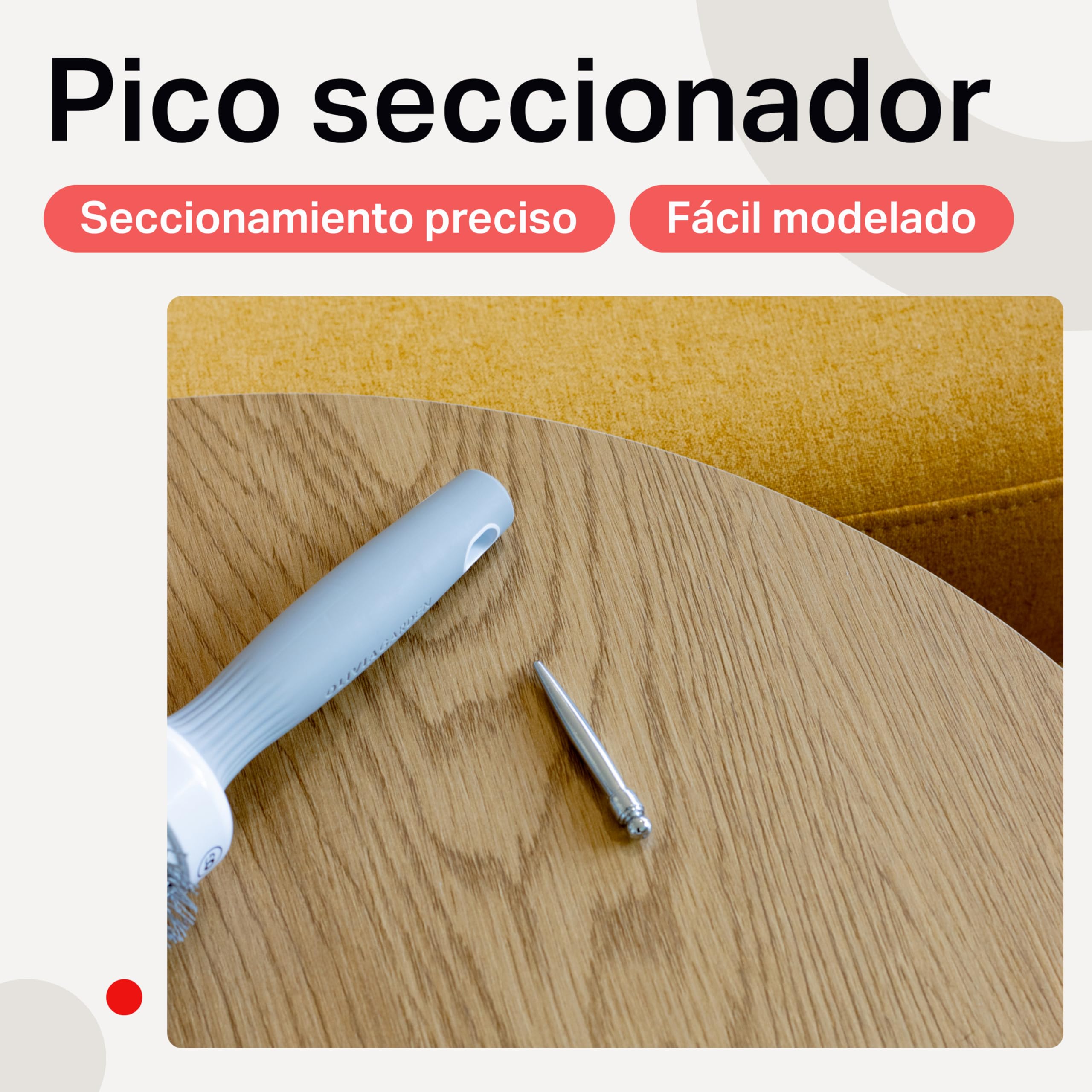 Olivia Garden Expert Blowout Speed – Cepillo redondo de cerámica con cuerpo extra largo para secados un 25% más rápidos