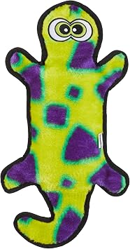 Outward Hound Durablez Tough Chew Plush Squeaky Dog Toy, Gecko, 17.5" | 4 Jumbo Squeakers, Durable for Rowdy Play, No Stuffing, Less Mess, Interactive Fetch & Toss, Tough Chewers, Dogs & Puppies