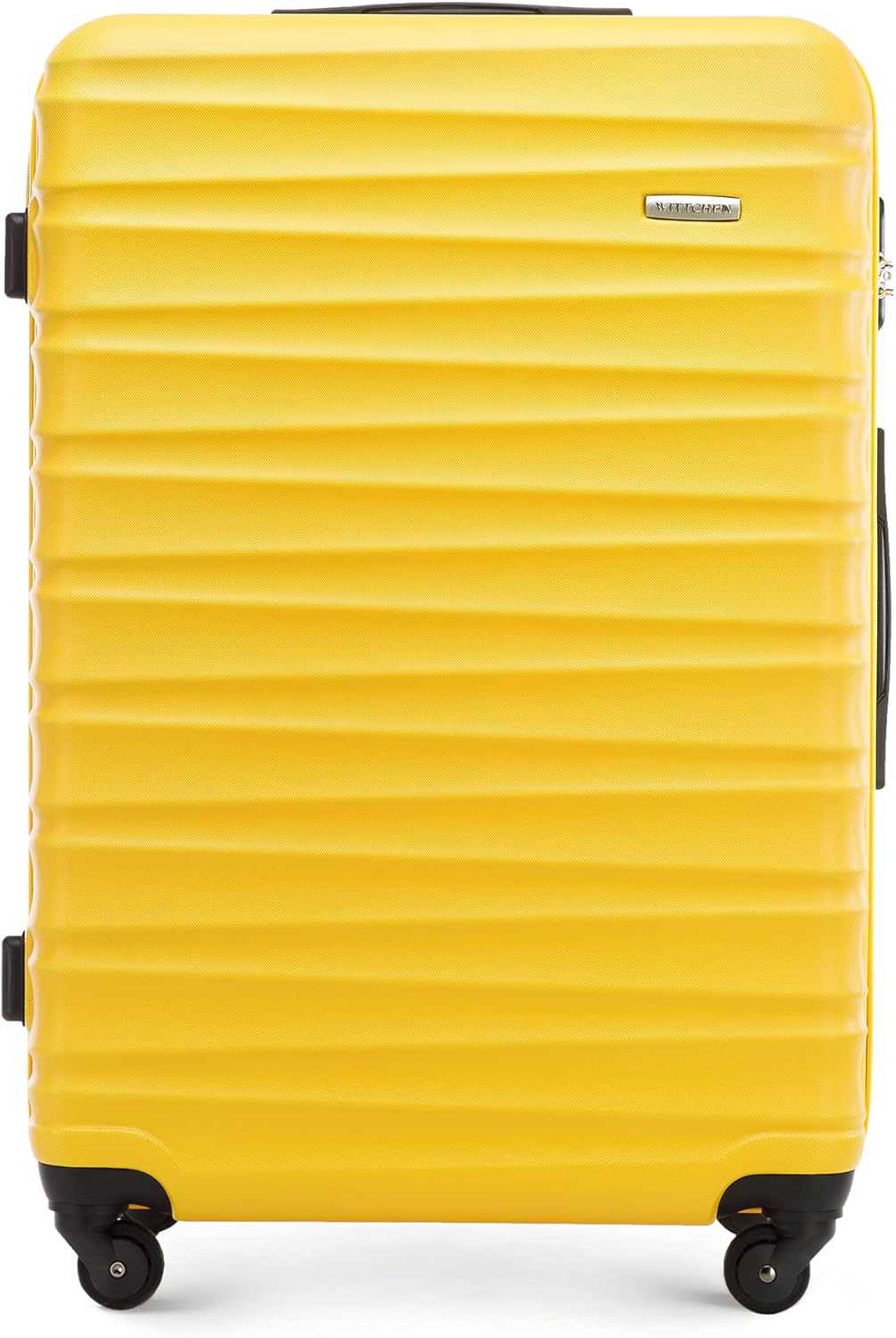 WITTCHEN Trolley robusto per bagaglio a mano, con 4 ruote, con lucchetto a combinazione, in ABS, colore blu navy