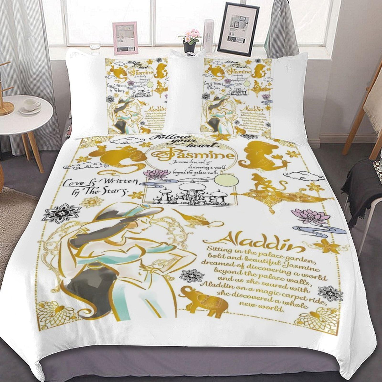 Amazon｜アラジン ジャスミン 布団カバー 3点セット シングル シングル