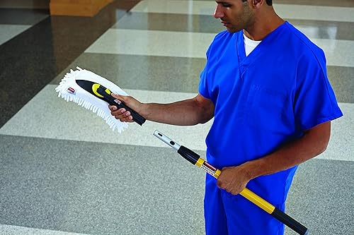 Miniatura 3 de Rubbermaid Commercial FGQ85500BK00 Soporte para paños de microfibra, flexible, fácil de conectar rápidamente, de 11 pulgadas, color negro., Blanco, 1