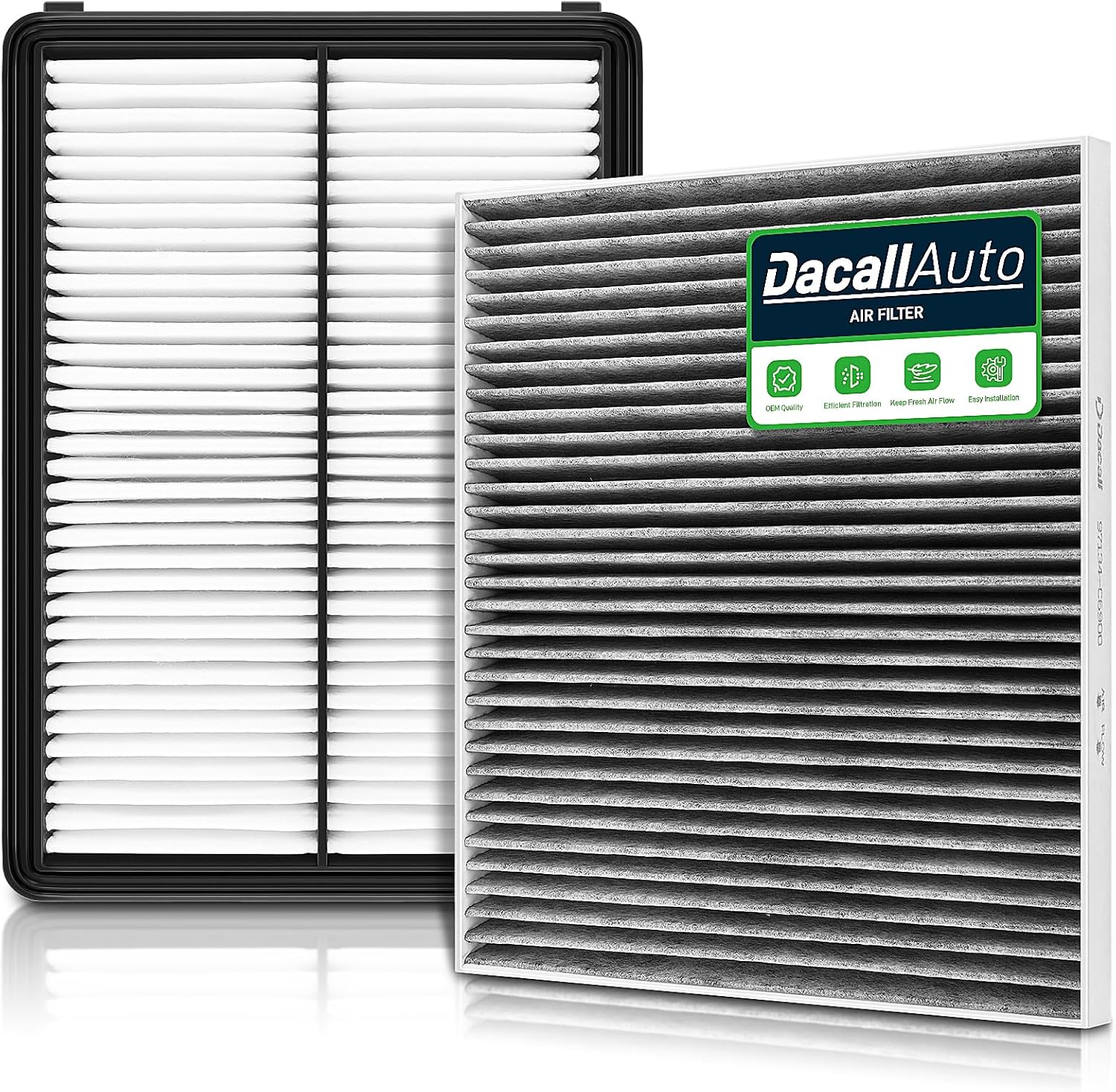 Engine & Cabin Air Filter Set for Kia Sorento 2.0L 2.4L 3.3L (2016-2020). Replace 28113-A9100, 97134-C6900; C6C79-AC000, WP10370