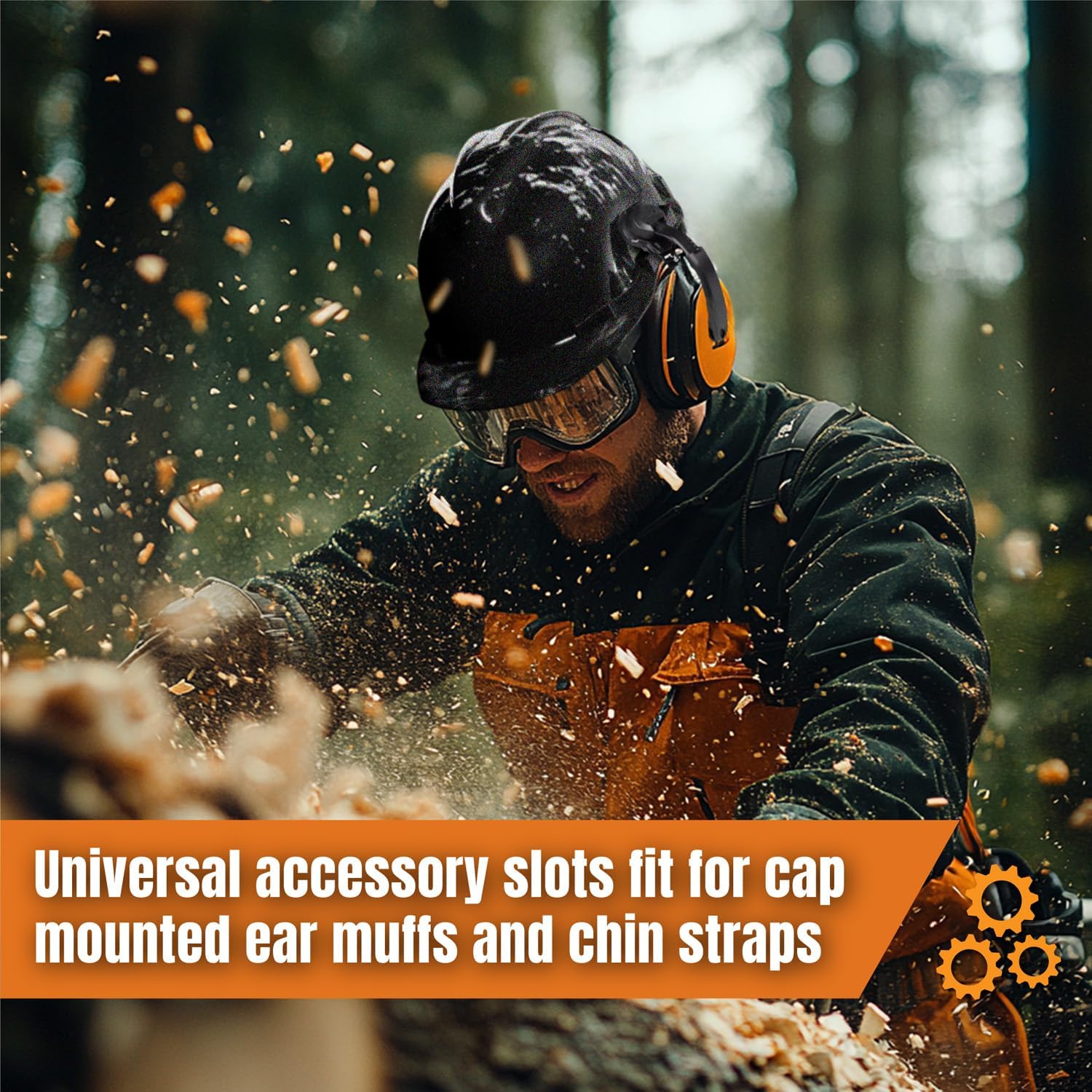 Glove Station Hard Hat for Men & Women - Construction Safety Helmet & Hard Hat, One Size with Padded 4-Point Ratchet Suspension, Non-Vented High-Density Polypropylene Shell