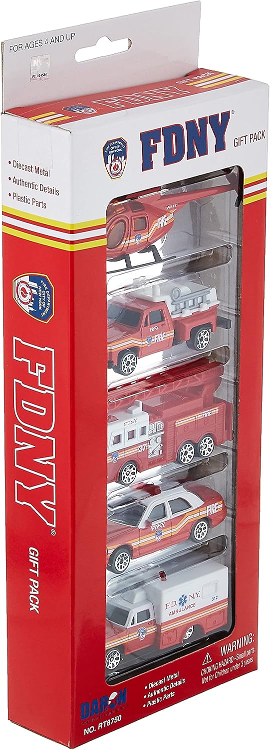 Daron FDNY Vehicle Gift Set, 5-Piece