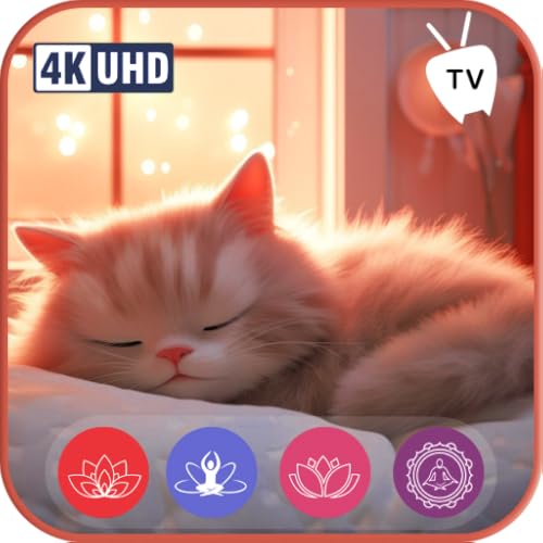 Música calmante para gatos-relaxamento, sono profundo, alívio do estresse para Tv e Tablets