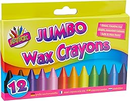 Artbox 12 jumbo size wax crayons set of 12 assorted colours