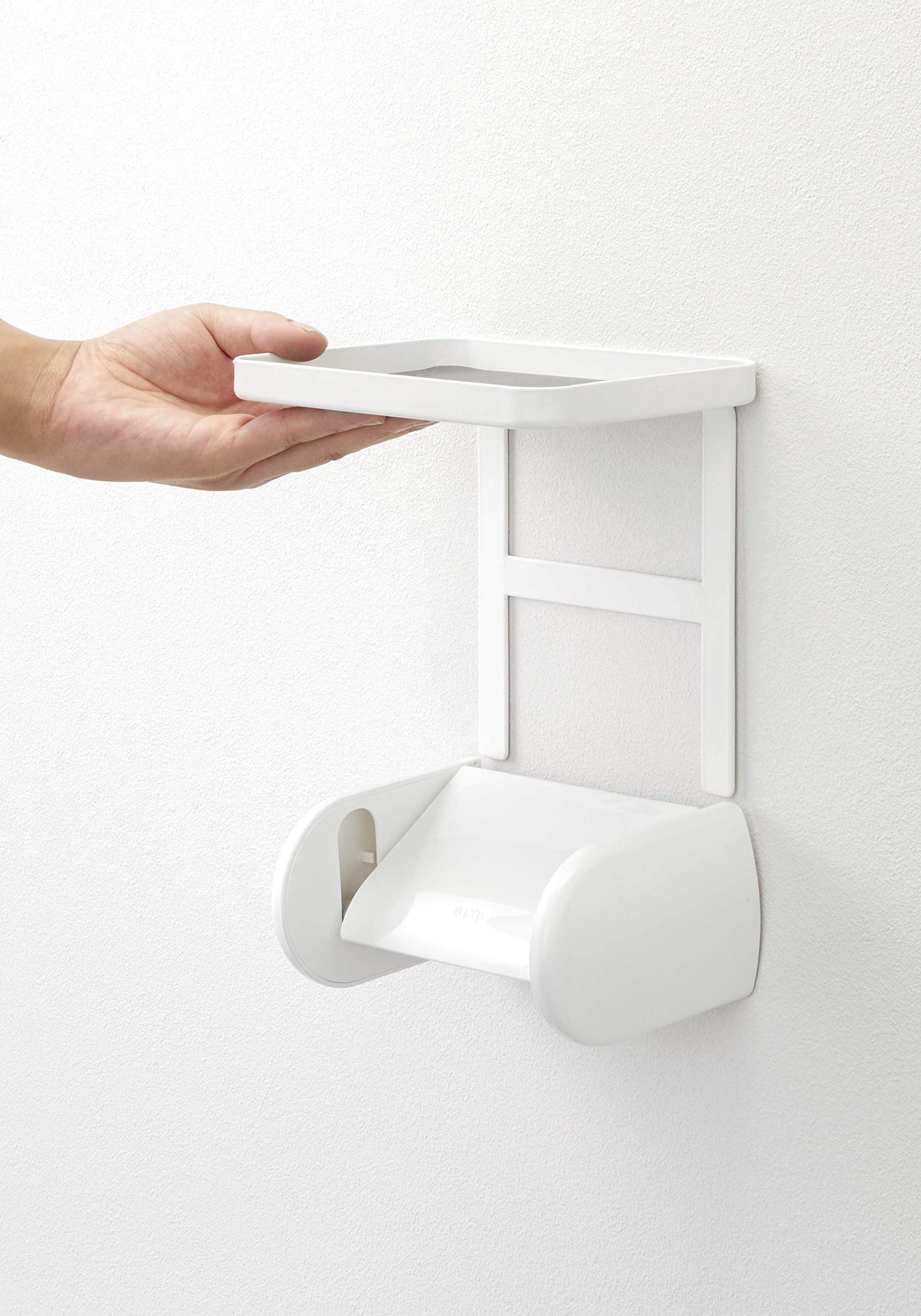 Amazon.co.jp: 山崎実業 (Yamazaki) トイレットペーパーホルダー 上