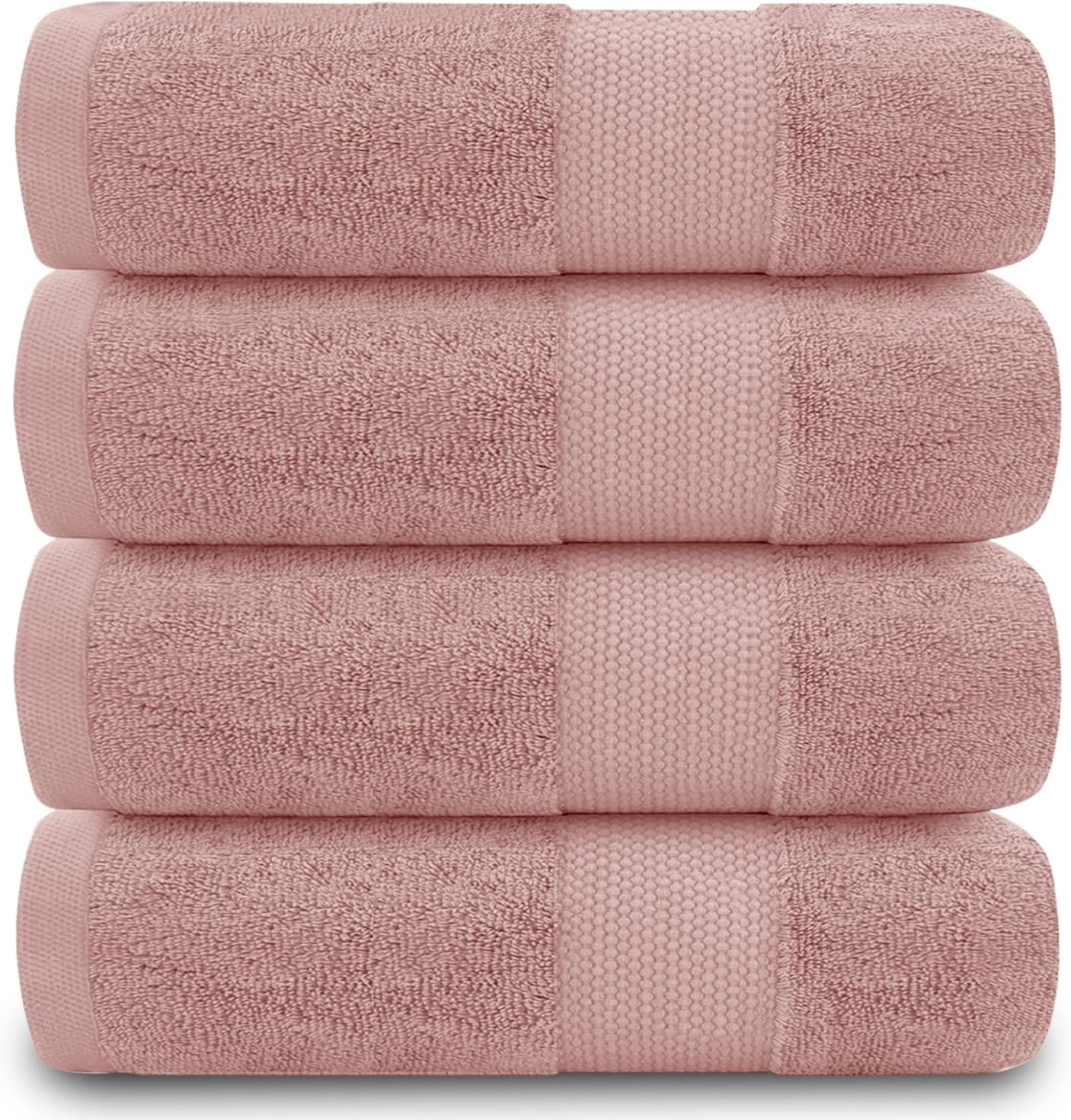 GC GAVENO CAVAILIA Hand Towels - 4 Pack - 700 GSM - Egyptian Cotton - Blush Pink - 50x85 cm