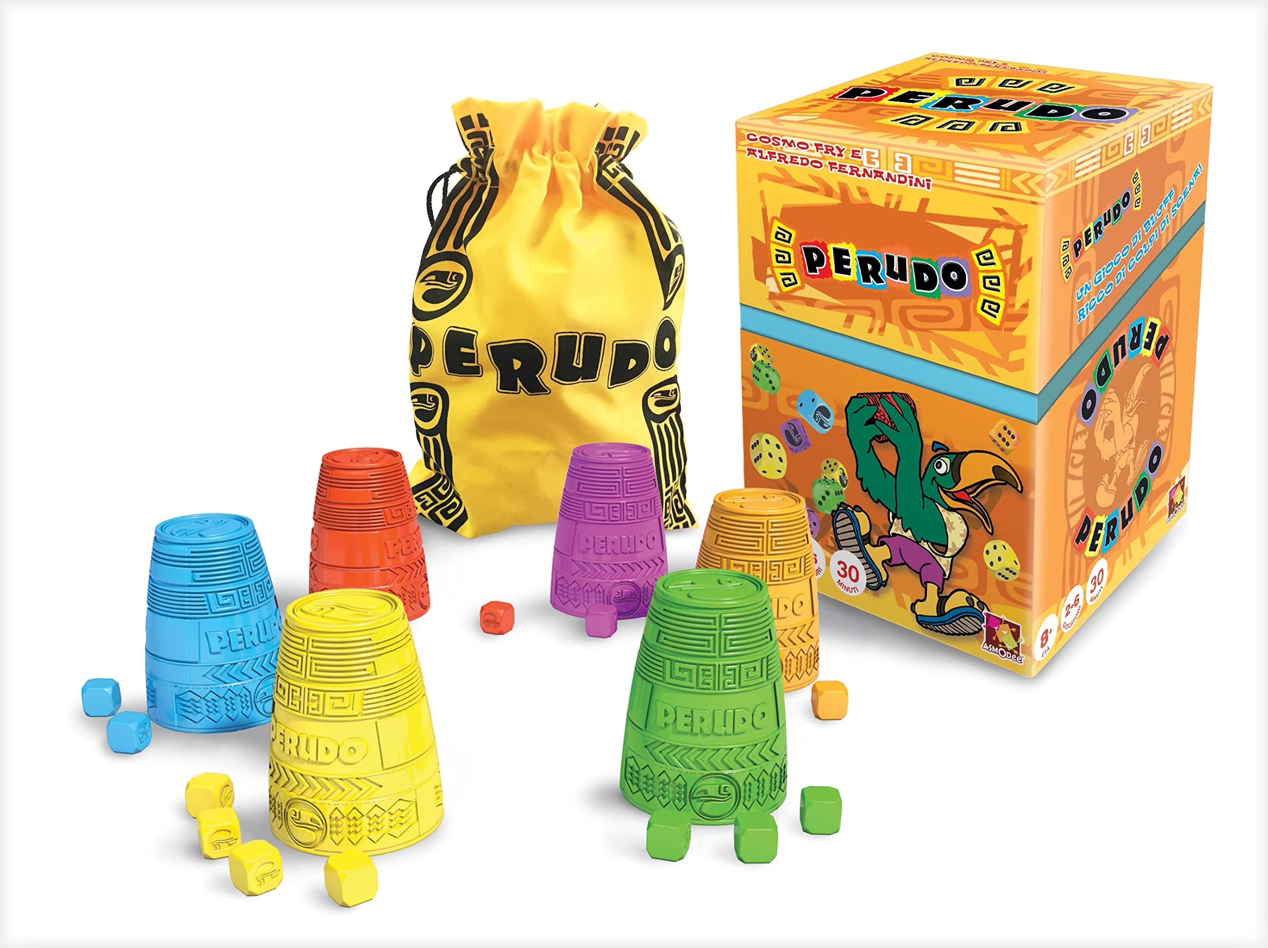 Asmodee Perudo – Gioco Di Dadi E Bluff In Edizione Italiana – 2-6 Giocatori, 8+ Anni