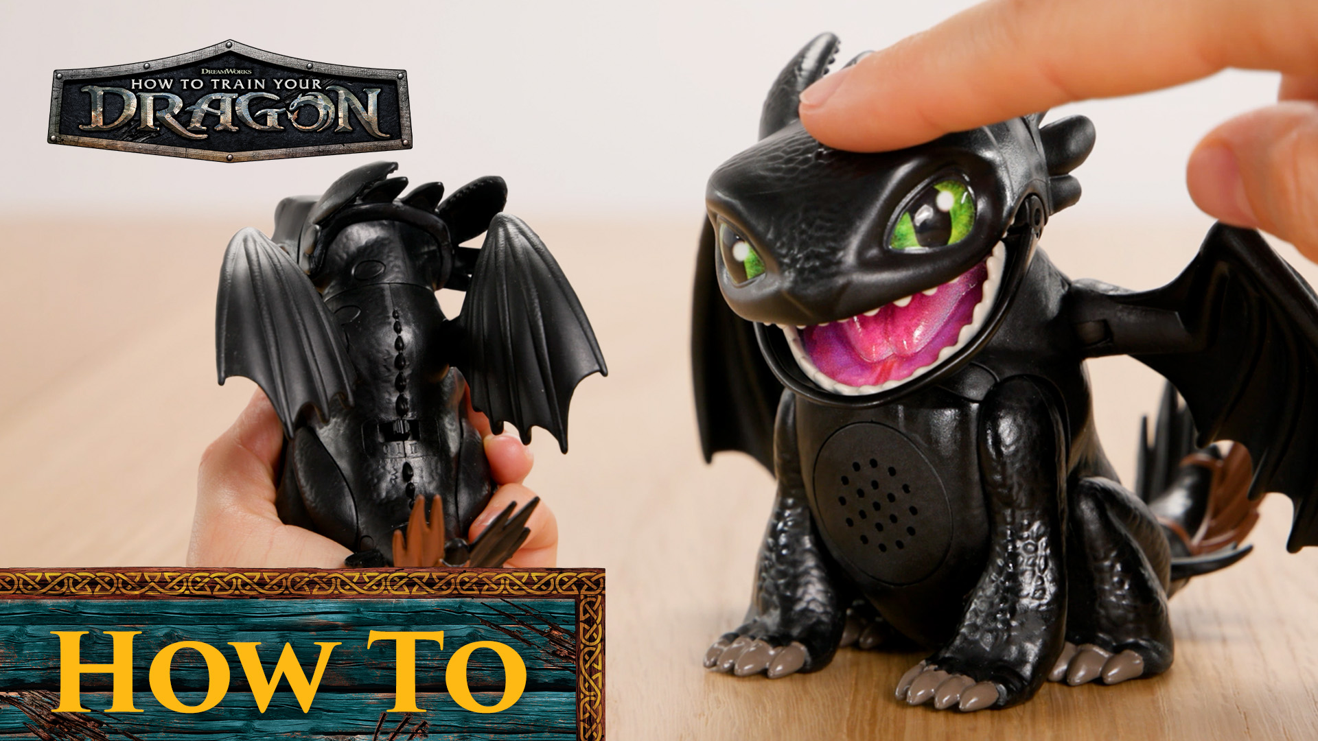 Dragons - Statuetta Volante Radiocomandata Krokmou 76 Cm, Ali Battenti, Ricaricabile USB-C