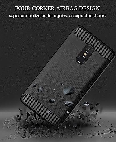 Miniatura 4 de Asuwish Funda compatible con Xiaomi Redmi Note 44X y protector de pantalla de vidrio templado, accesorios de celda, fundas protectoras suaves de