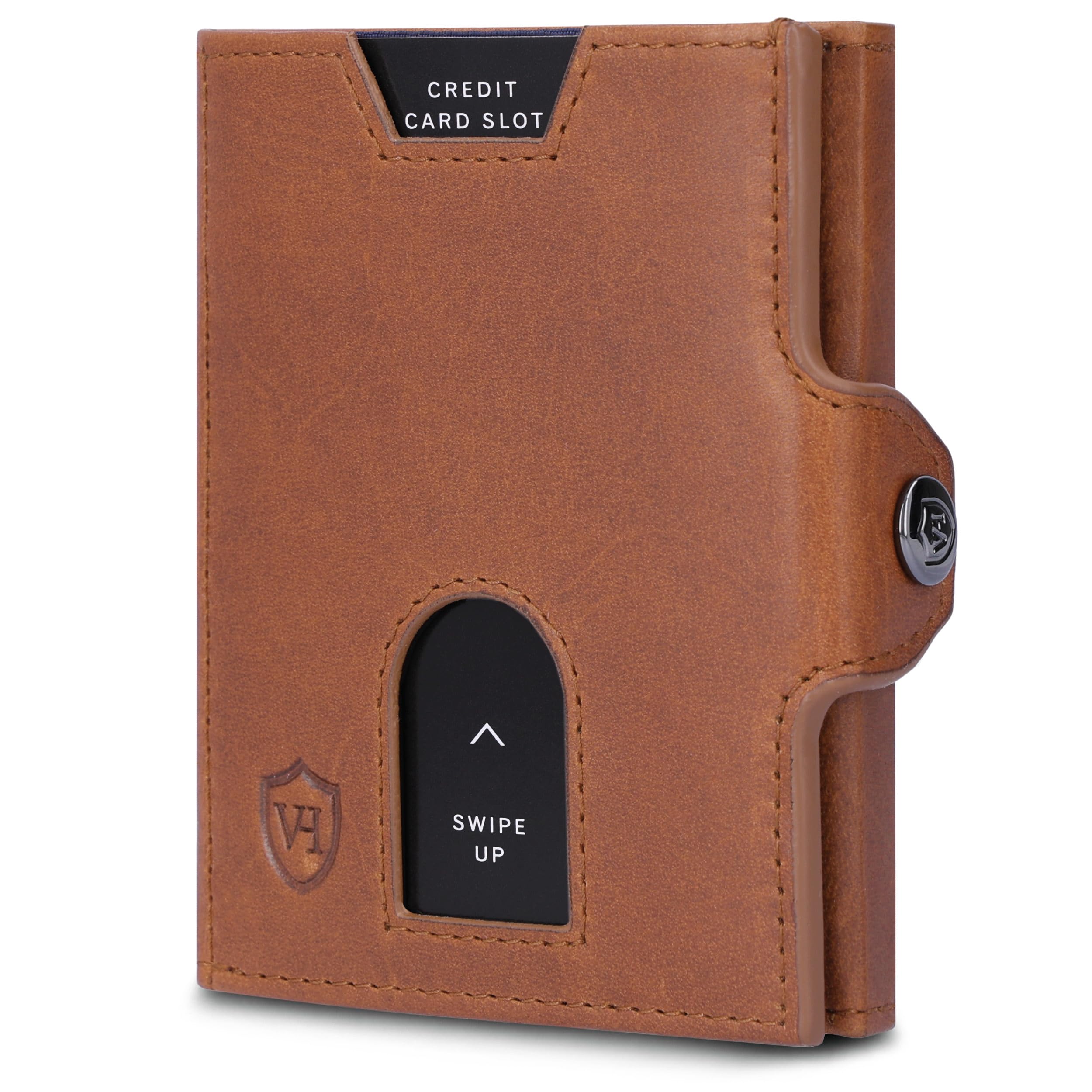 VON HEESEN Slim Wallet mit RFID-Schutz - Mini Geldbörse Herren & Damen klein - Kreditkartenetui Kartenetui - Geldbeutel Portmonee Portemonnaie klein