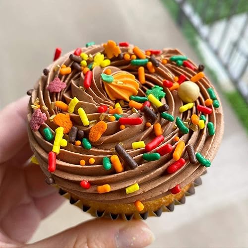 Miniatura 6 de Simply Sucré - Mezcla de espolvorear Fall Fields  Gránulos de Acción de Gracias  Gránulos comestibles  4 onzas, 8 onzas, 16 onzas, 24 onzas,