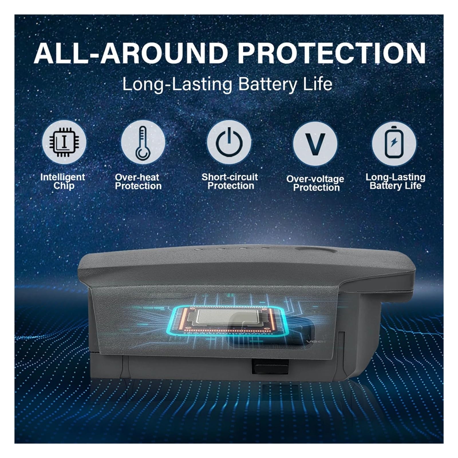 Batteria for drone da 11,4 V 3830 mAh, compatibile con batterie di volo intelligenti DJI Mavic Pro Lipo 3S (bianco/platino),Pezzi di ricambio(For Pro (Platinum))