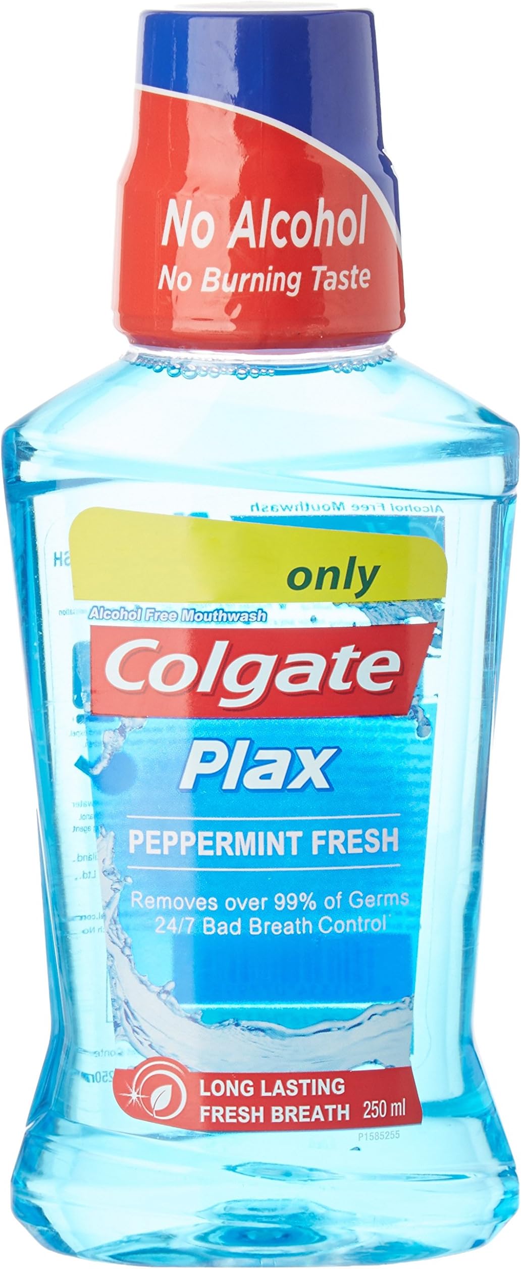 Plax Antibacterial Mouthwash, 24/7 Fresh Breath - 250ml, (Pepper Mint)