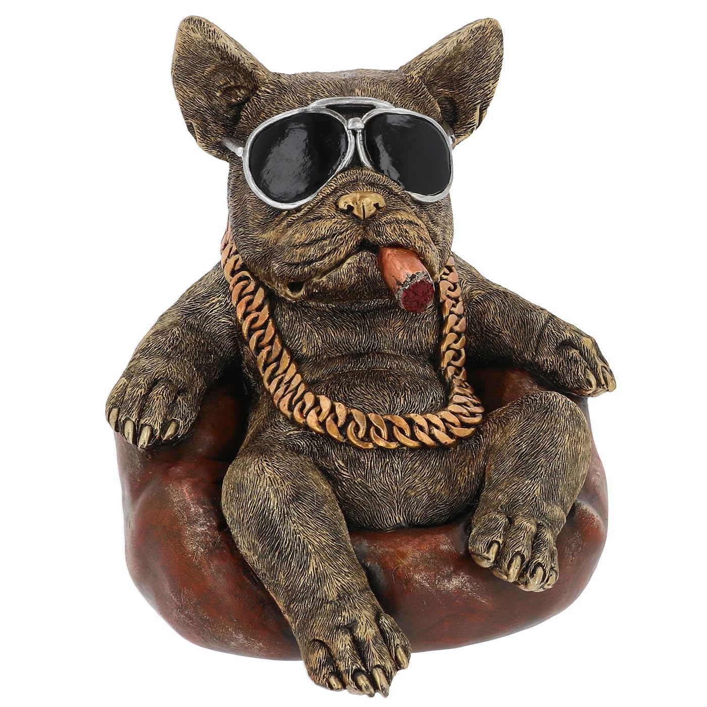 Shudehill Giftware Dudes Biker Bulldog Ornament Figurine JD345951