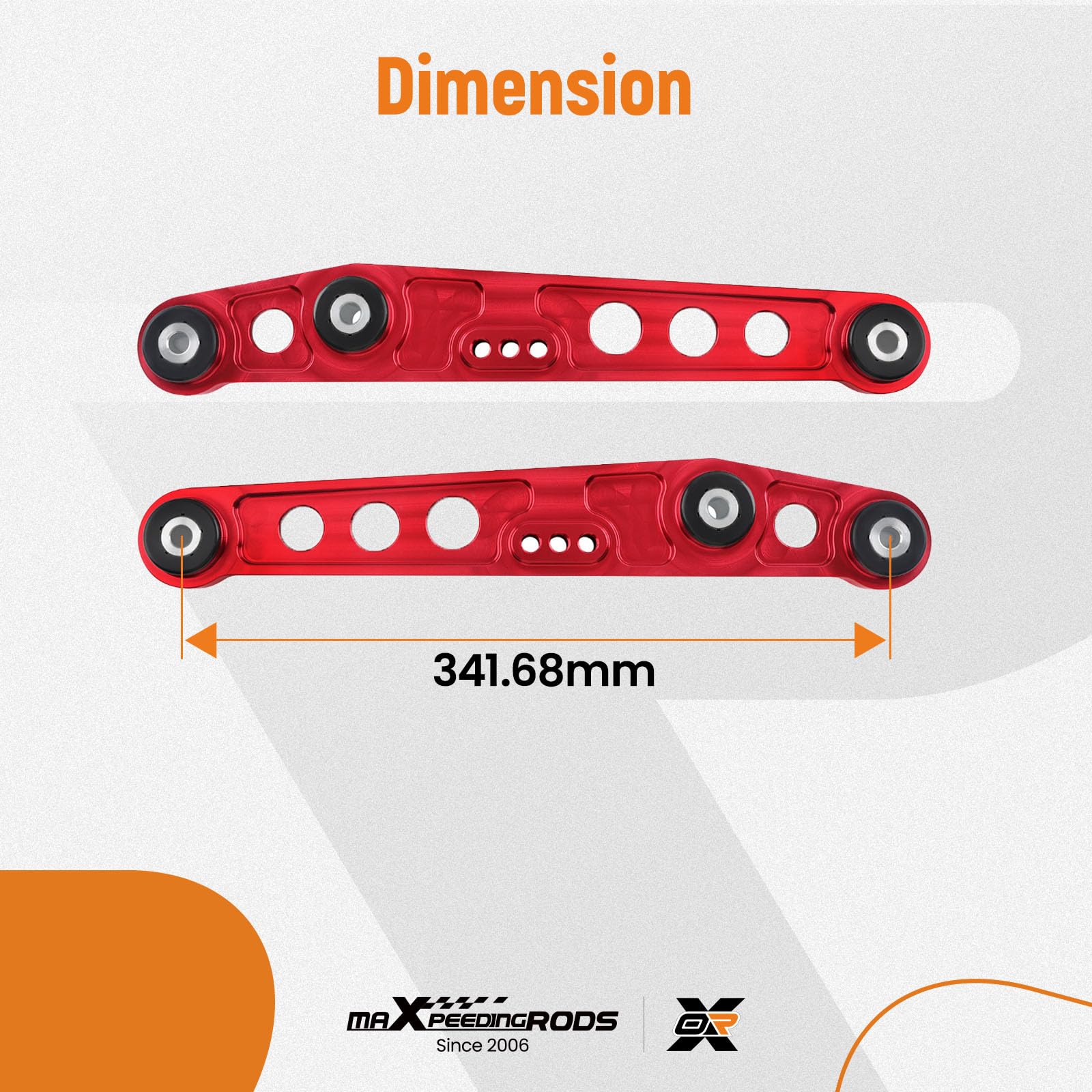 maXpeedingrods 2 szt. tylny dolny wahacz Lh & Rh do Honda Civic Crx Del Sol Acura Integra, OE 3845682, 513-56392, 521-679, 52350SR0A10