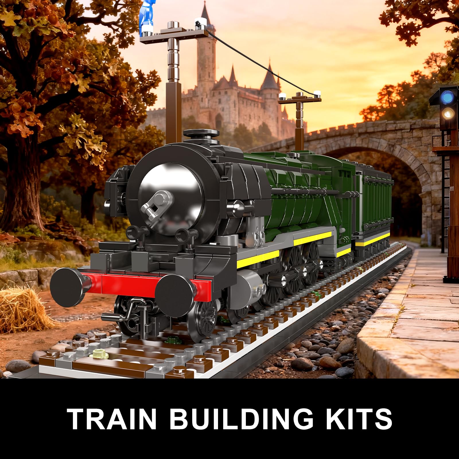Amazon.co.jp: Mould King 12044 クラシック蒸気機関車モデル ブロック