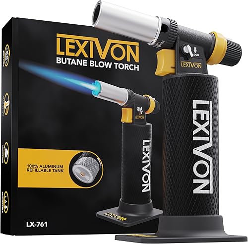 Vista 11 de LEXIVON Kit multifunción de antorcha de butano Estación de soldadura de autoencendido, prémium, con llama ajustable Grado Profesional