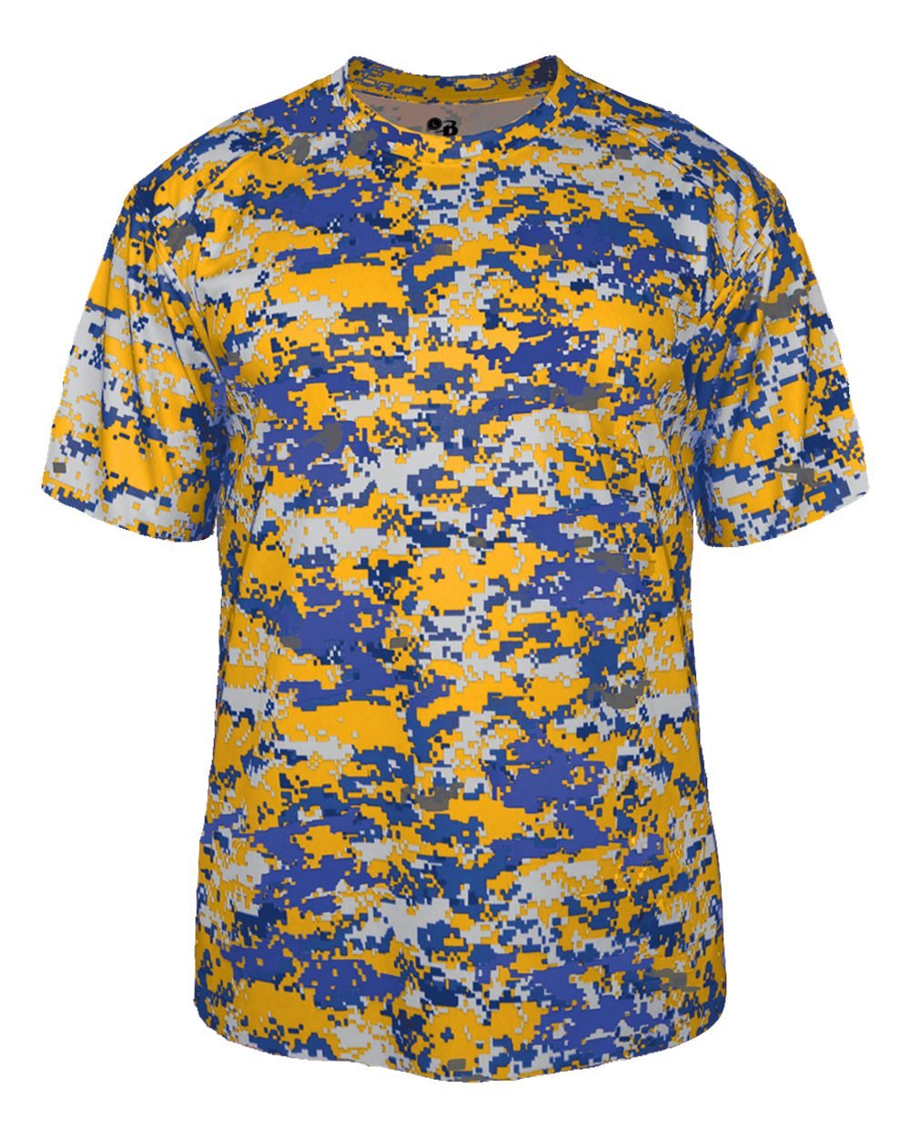 Badger Sport Adult 2XL Royal/Gold Digi-Camo Moisture Wicking Jersey Uniform Shirt