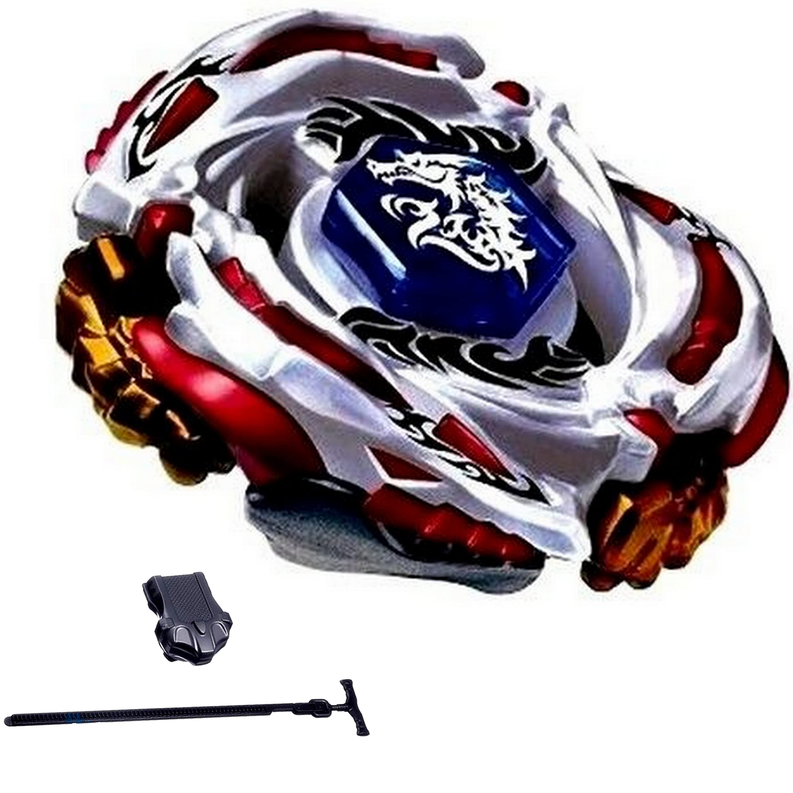 Rapidity Meteo L-Drago + Launcher Kreisel für Metal Fusion 4d Fury Arena, Mehrfarbig