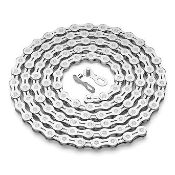 6/7/8/9/10/11/12 Speed Bike Chains, Lightweight Durability Bicycle Chains for Road Mountain Bike with Quick Link Connector
