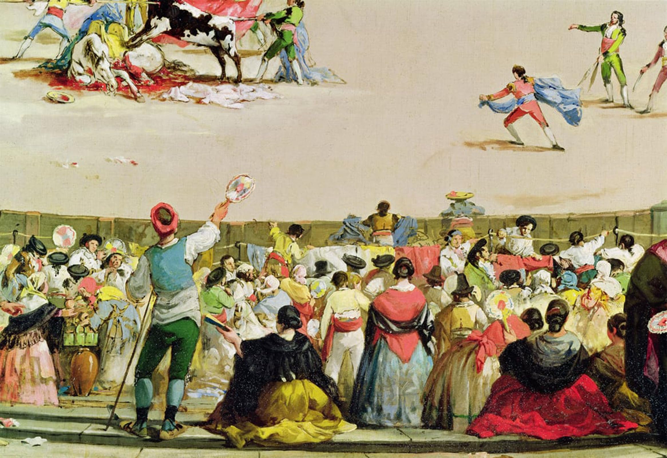 SERENDIPITP Retro Picture Poster Wall Art Pictures Painting the Foreground by Francisco De Goya Wall Art Canvas Print for Wall Decor 60x90cm