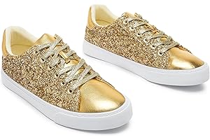 AISFAES Women Mardi Gras Glitter Sneakers: Jazz Up Your Wardrobe