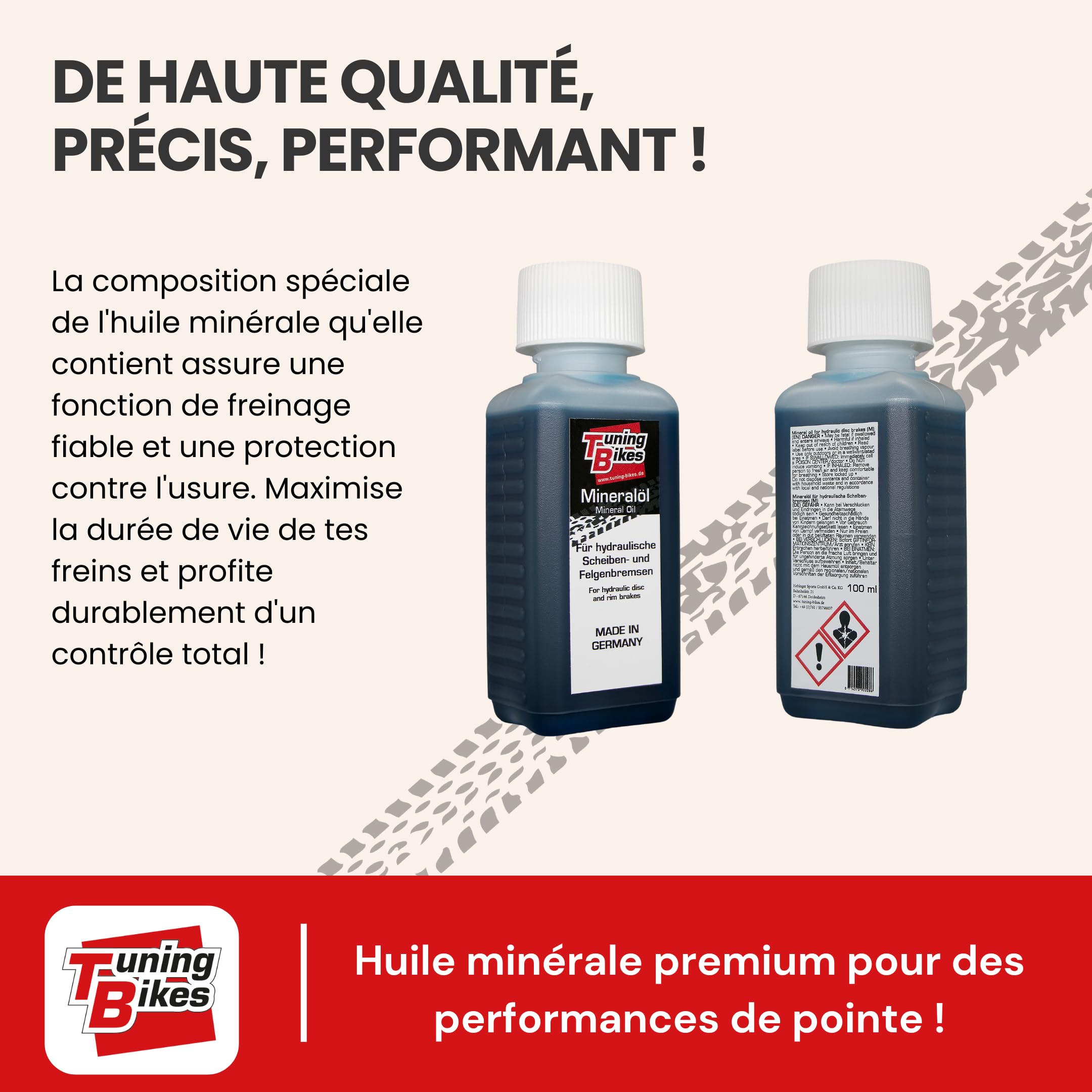 TB Kit de Purge pour Freins à Disque hydrauliques ou sur Jantes Magura - kit de Purge Comprenant Huile minérale/Liquide de Frein - pour Freins de vélo