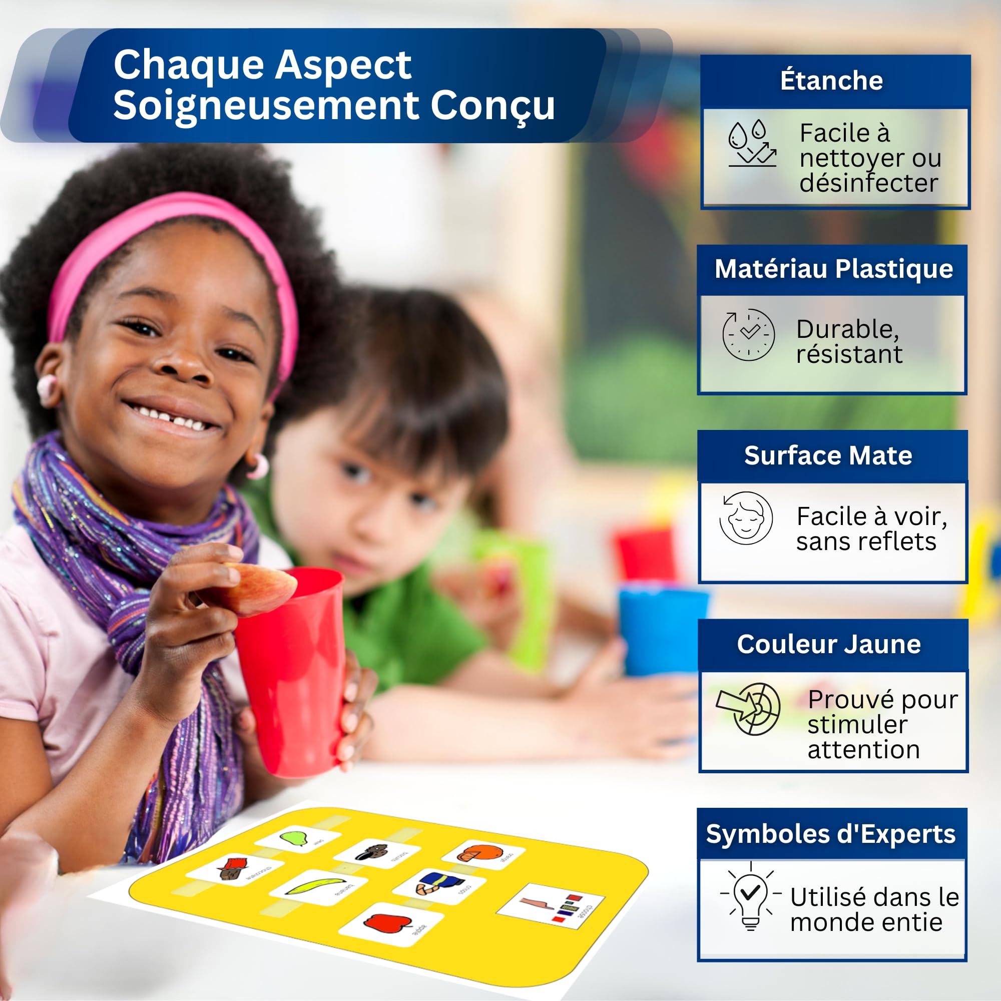 Autism Supplies – Tabella Delle Attività Con Simboli Visivi (francese), Per Scelta E Comunicazione