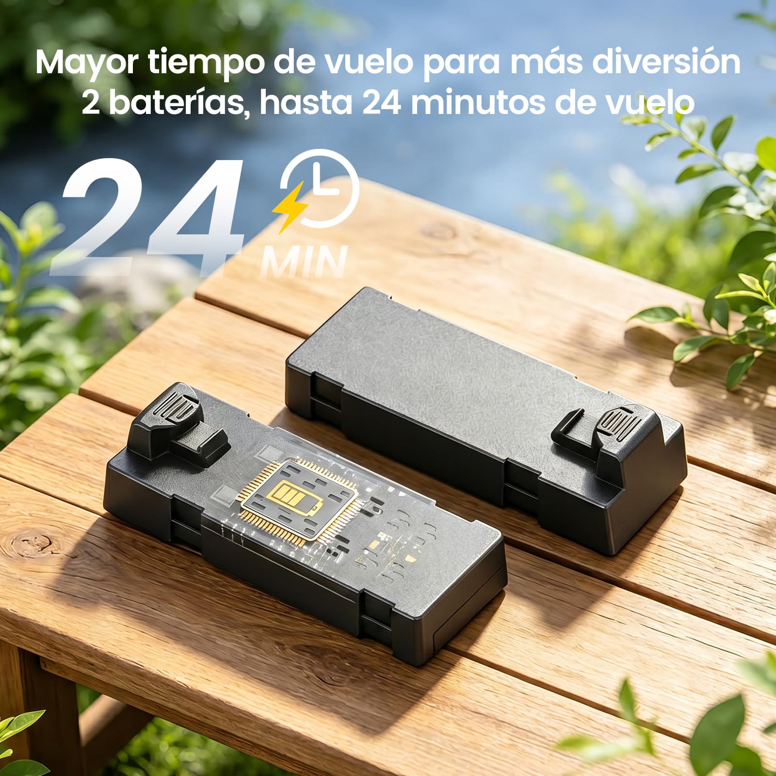 Drone Plegable con Cámara 1080P para Adultos, Cuadricóptero RC con Pantalla HD de 4,3″, Motor sin Escobillas, Evitación de Obstáculos, Flujo Óptico, 2 Baterías, Regalo para Principiantes