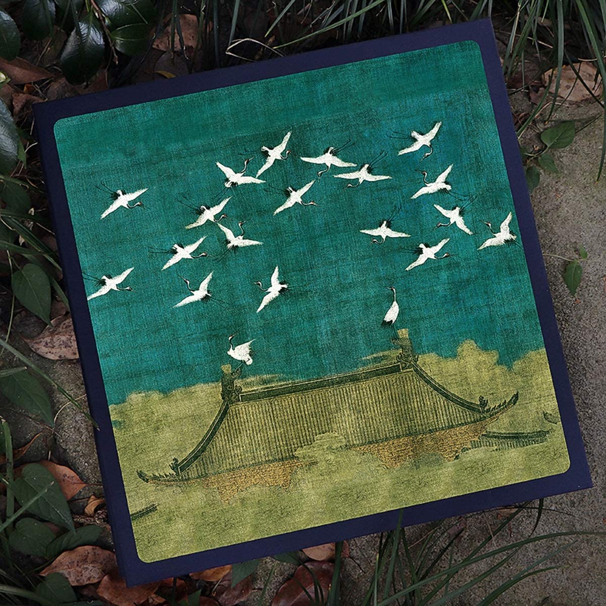 Samoprzylepny album na zdjęcia, strony magnetyczne, chiński starożytny styl, 80 stron, album do scrapbookingu z lnianą okładką