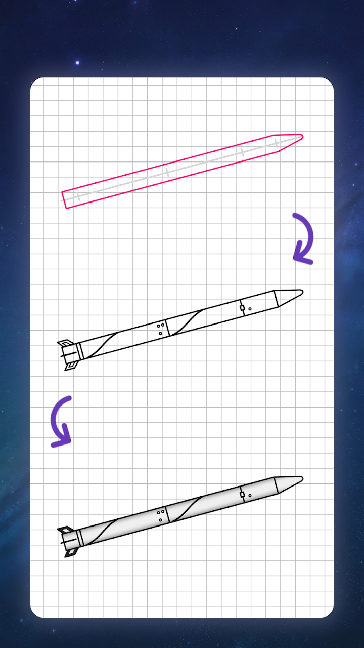How to draw rockets - App on Amazon Appstore