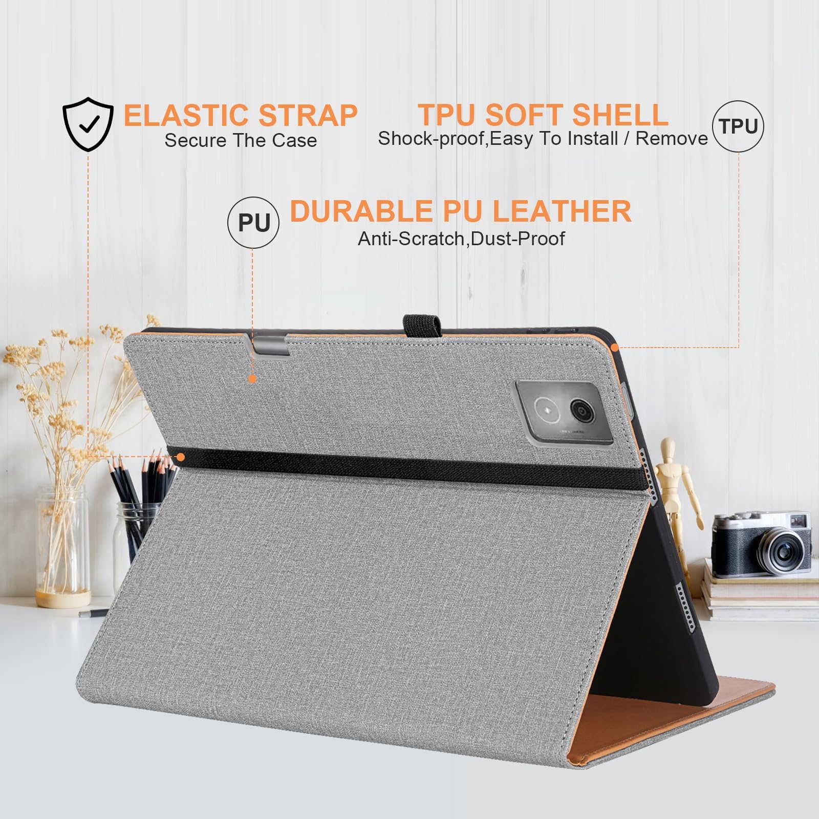 Amazon.co.jp: Vakarey Lenovo Idea Tab Plus用ケース ペンシル