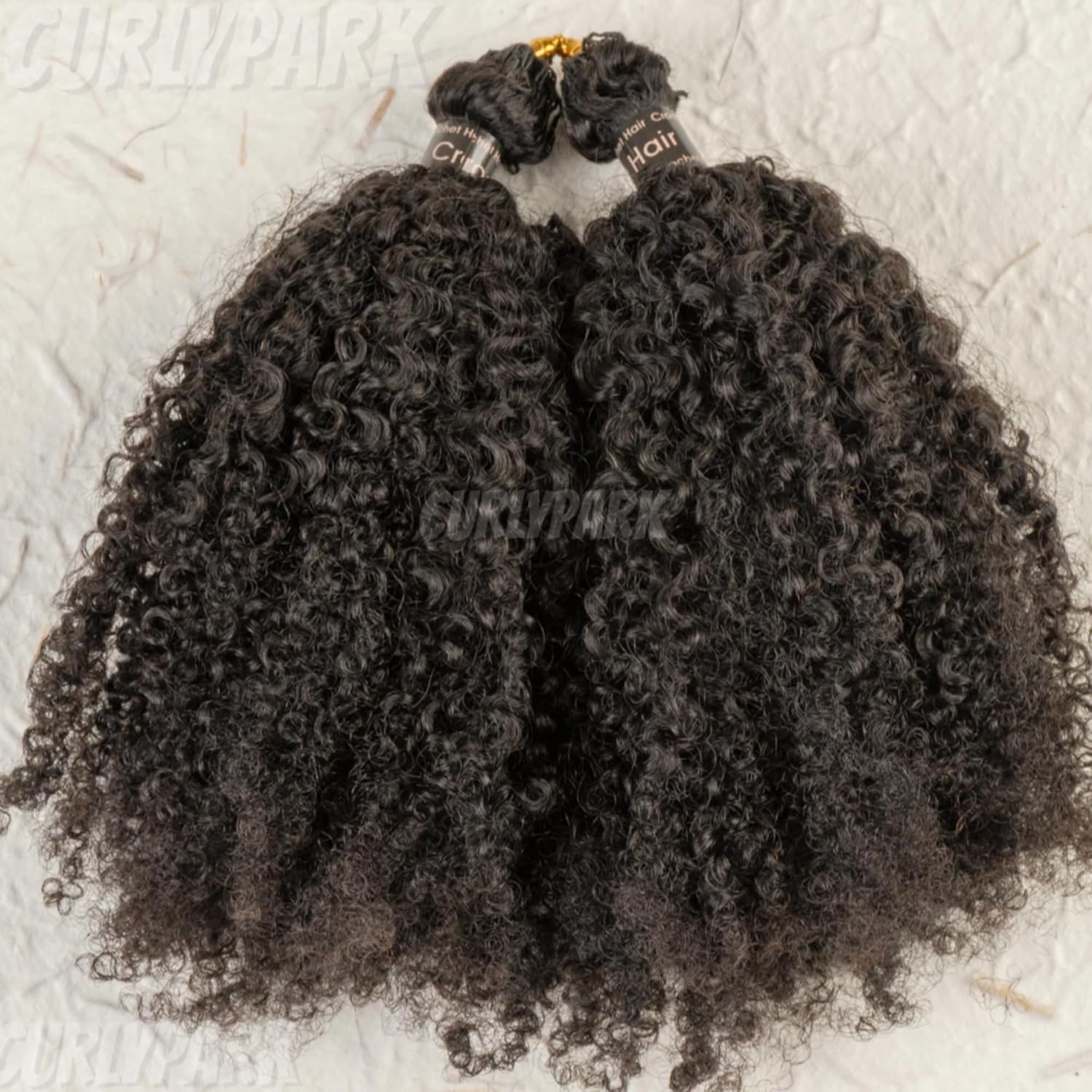 Afro Kinky Curly Pre-Looped Crochet Extensions 100% Human Hair Pre-Separated Crochet Hair for Black Women 100 Strands Natural Color 20 Inch 120 Gram
