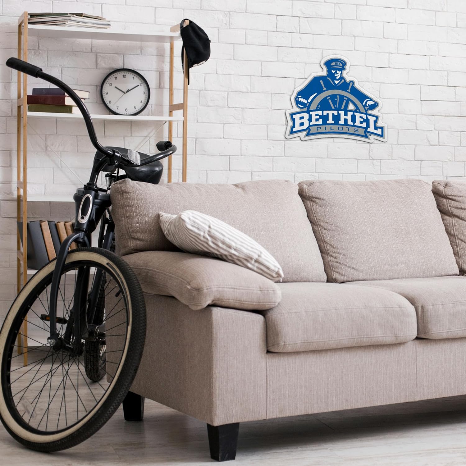 Rico Industries NCAA Bethel (MN) Royals Shape Cut Pennant - Home and Living Room Décor - Soft Felt EZ to Hang - Image 3