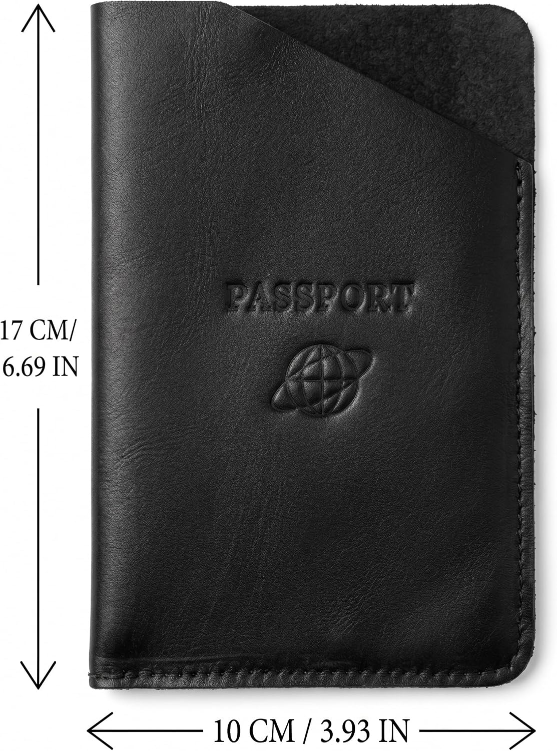 Genuine Leather, Passport Holder, Travel Wallet, RFID Blocking