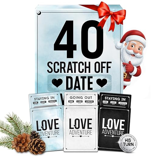 LOVEVIBE - Couples Gift Ideas, Scratch Off Couple Games for Date Night, Card Games for Couples - Date Night Ideas - Anniversary, Engagement, Wedding Gifts for Boyfriend, Girlfriend, Her, Him, Husband