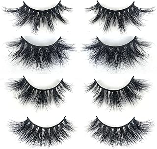 Mikiwi 3D Mink Lashes, Mink Lashes, Real Mink Lashes, Dramatic Eyelashes, Mink Lashes Strip, 5D Mink Lashes, Whosesale Mink lashes, Pack-4 - coolthings.us