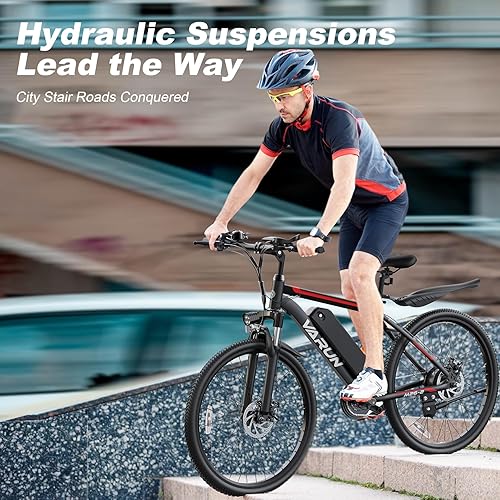 Miniatura 5 de VARUN Electric Bike for Adult 26 Inch Woman  Men with 350W750W Motor 20MPH 36V 104Ah48V 168Ah City Commuter Electric Bike Removable Lithium Battery