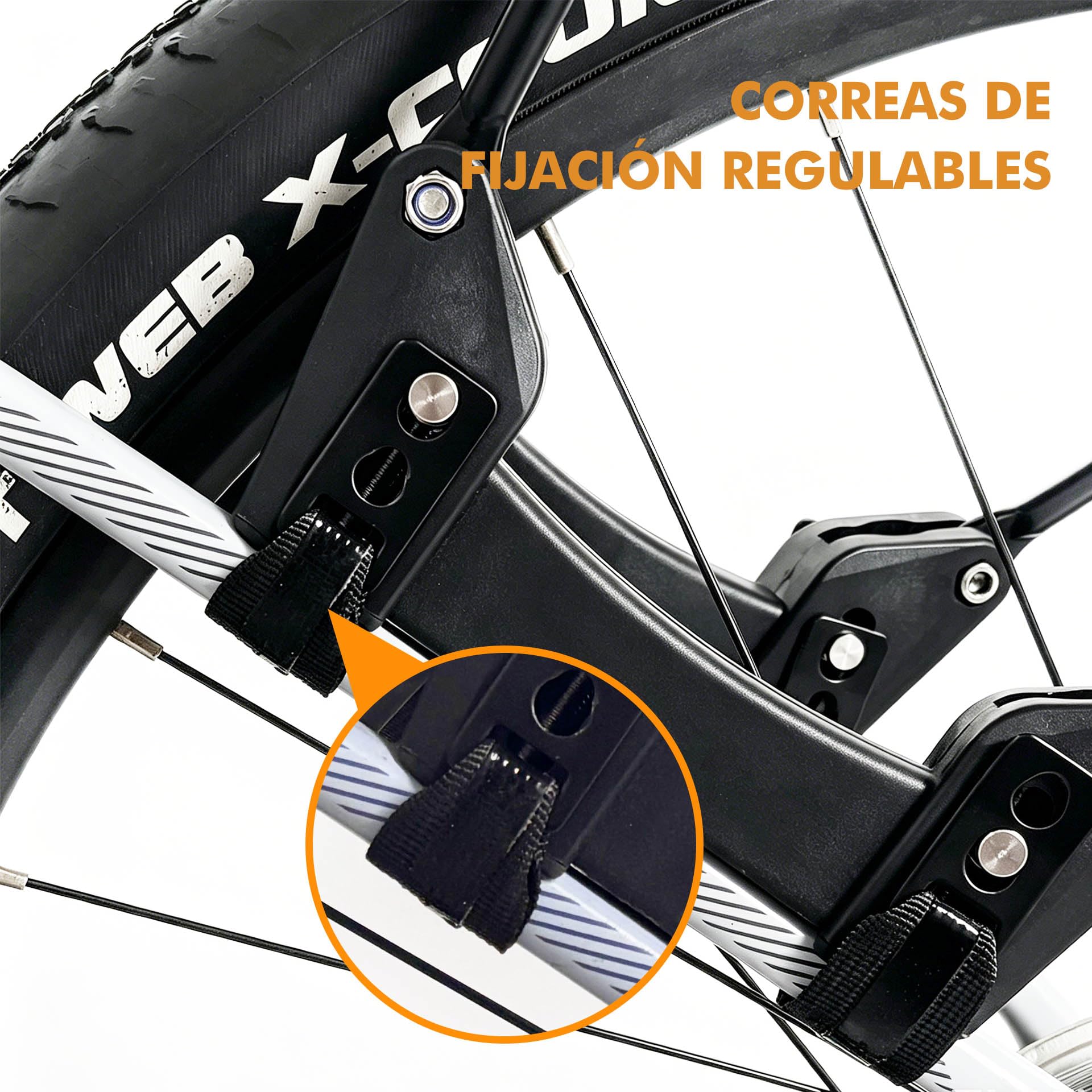 Mimoke - Portaequipajes para bicicleta con liberación rápida - Compatible con la mayoría de las bicicletas - Ajustable - Montaje rápido - Portaequipajes