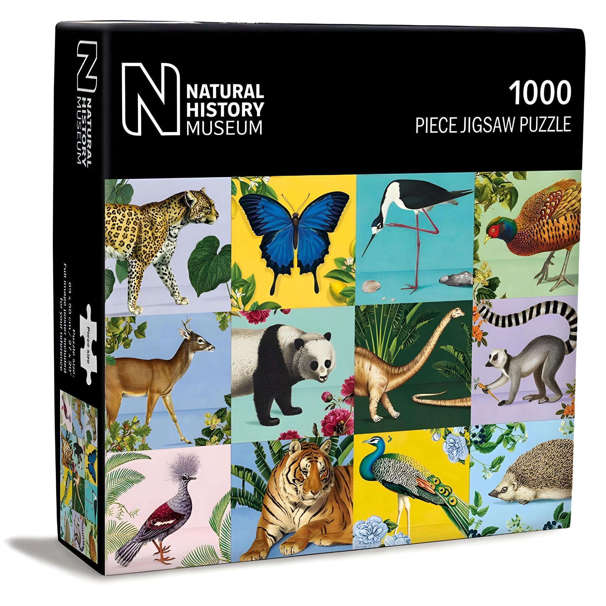 1000 Piece Jigsaw Puzzle - Wildlife of the World - Artistic Design from The Natural History Museum - Full Image Poster Included - Image 2