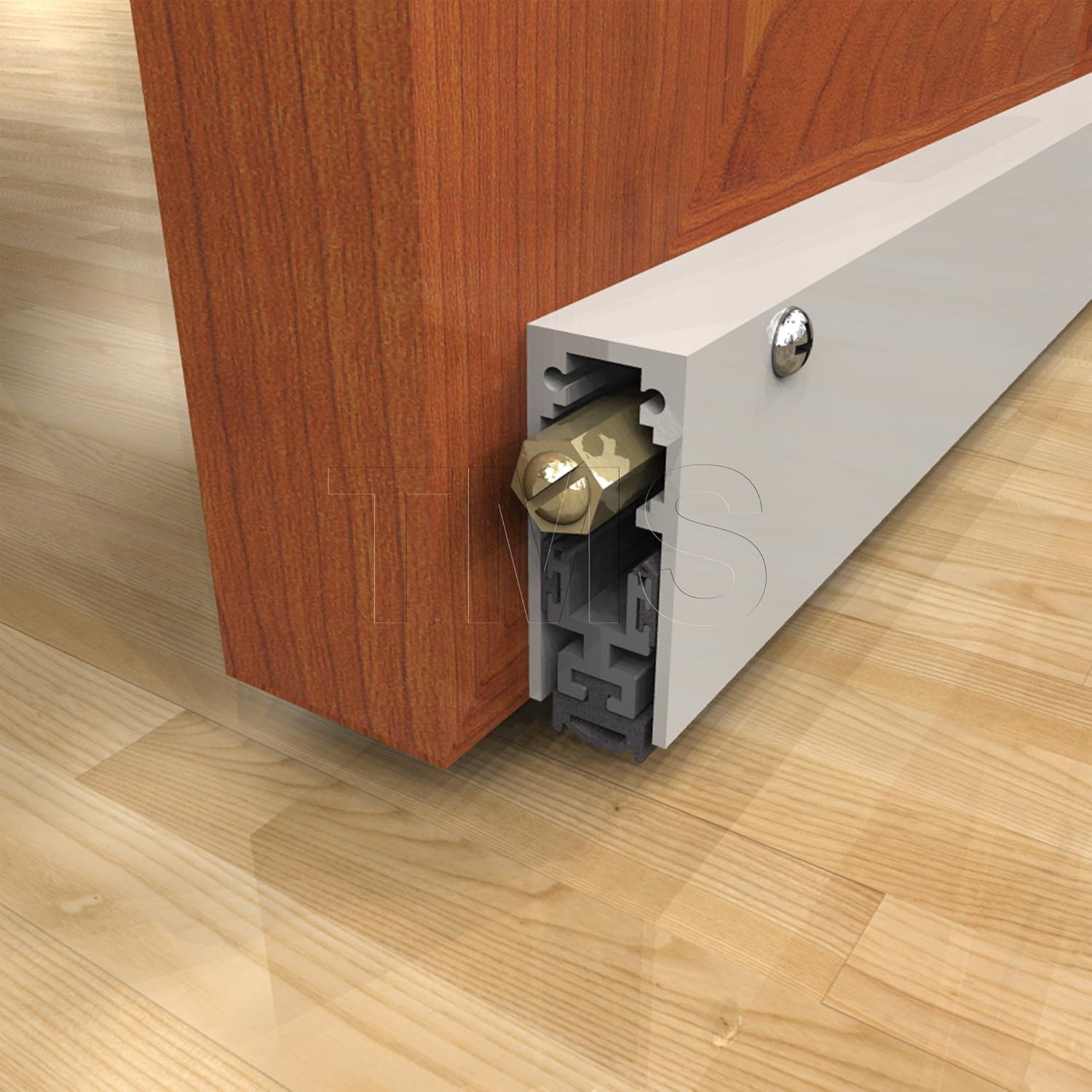 Frее Shірріng оƒƒеr TMS Automatic Door Bottom/Regular Duty/Surface Mounted/Clear Anodized Aluminum / 36 Long