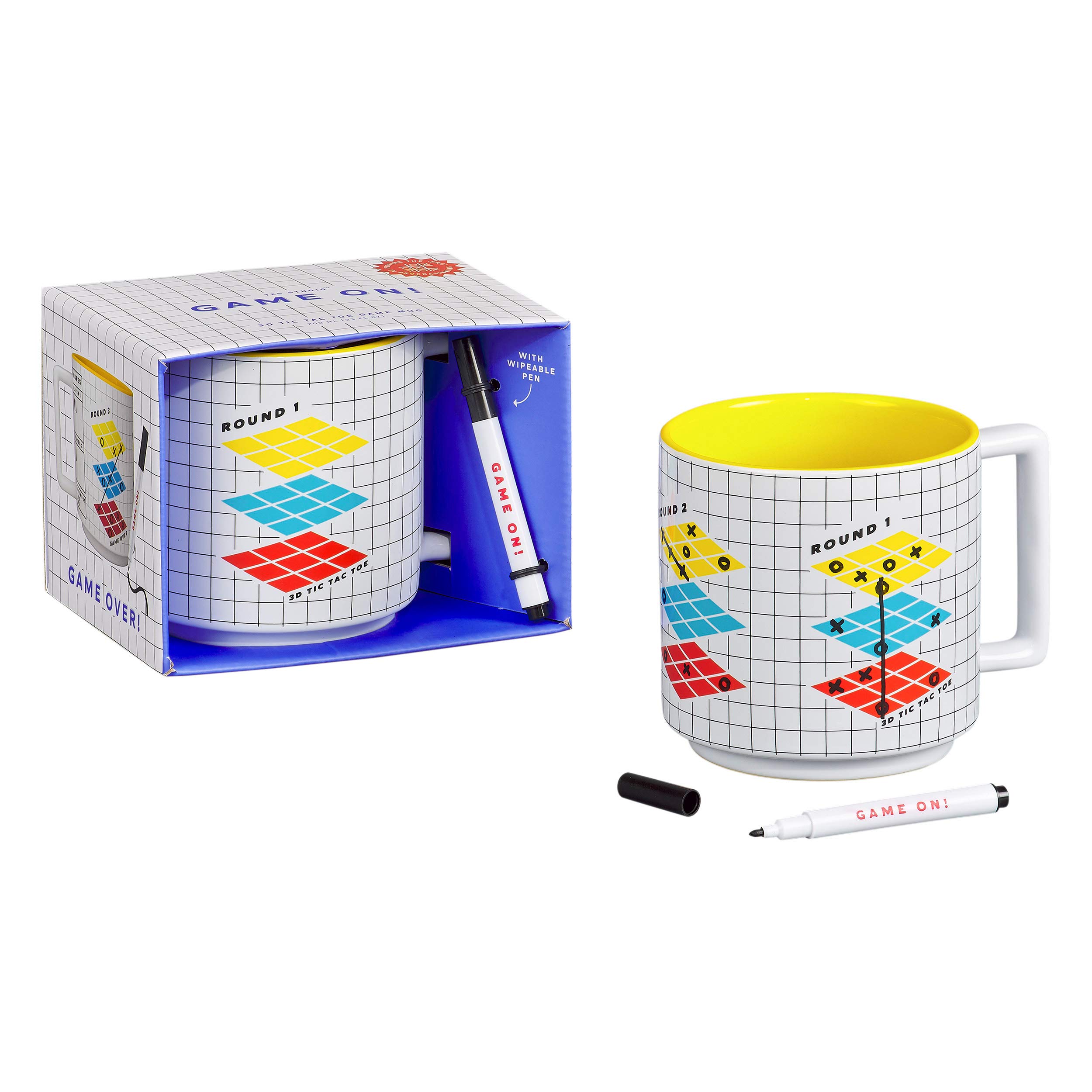 Yes Studio Jumbo Tic Tac Toe Game Mug & Pen