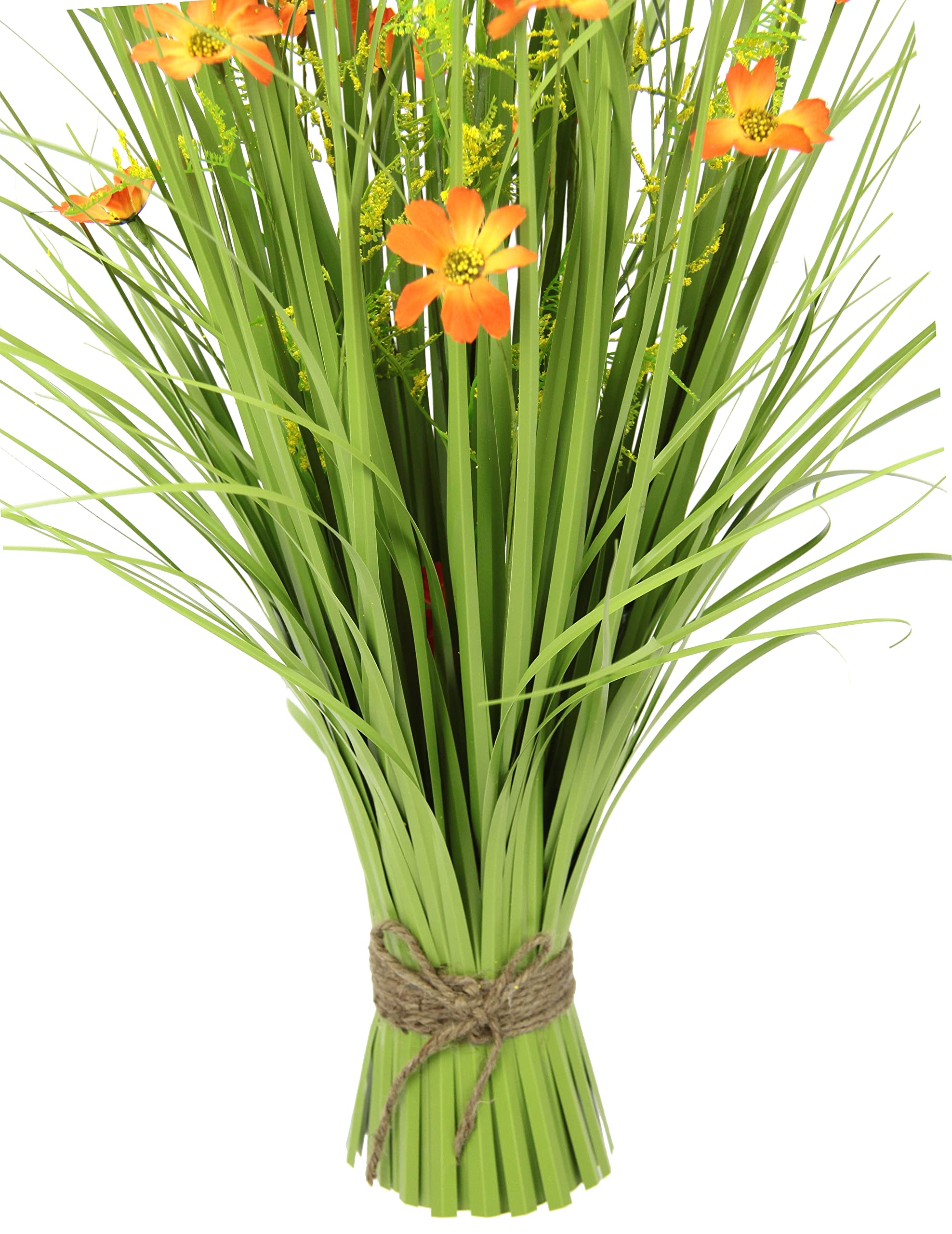 Planta de Hierba con cosméticos y Mariposa Decorativa de Hierba Artificial para decoración de Pascua
